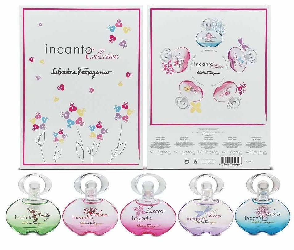 Buy Salvatore Ferragamo Incanto Collection 5Pc Gift Set for Women EDT 5 x  5mL | Arablly.com