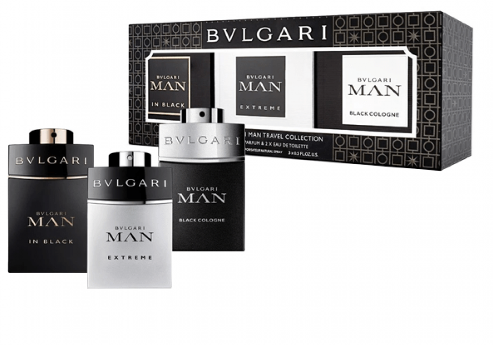 Buy Bvlgari Travel Collection 3Pcs Mini Gift Set for Men (EDT 15mL