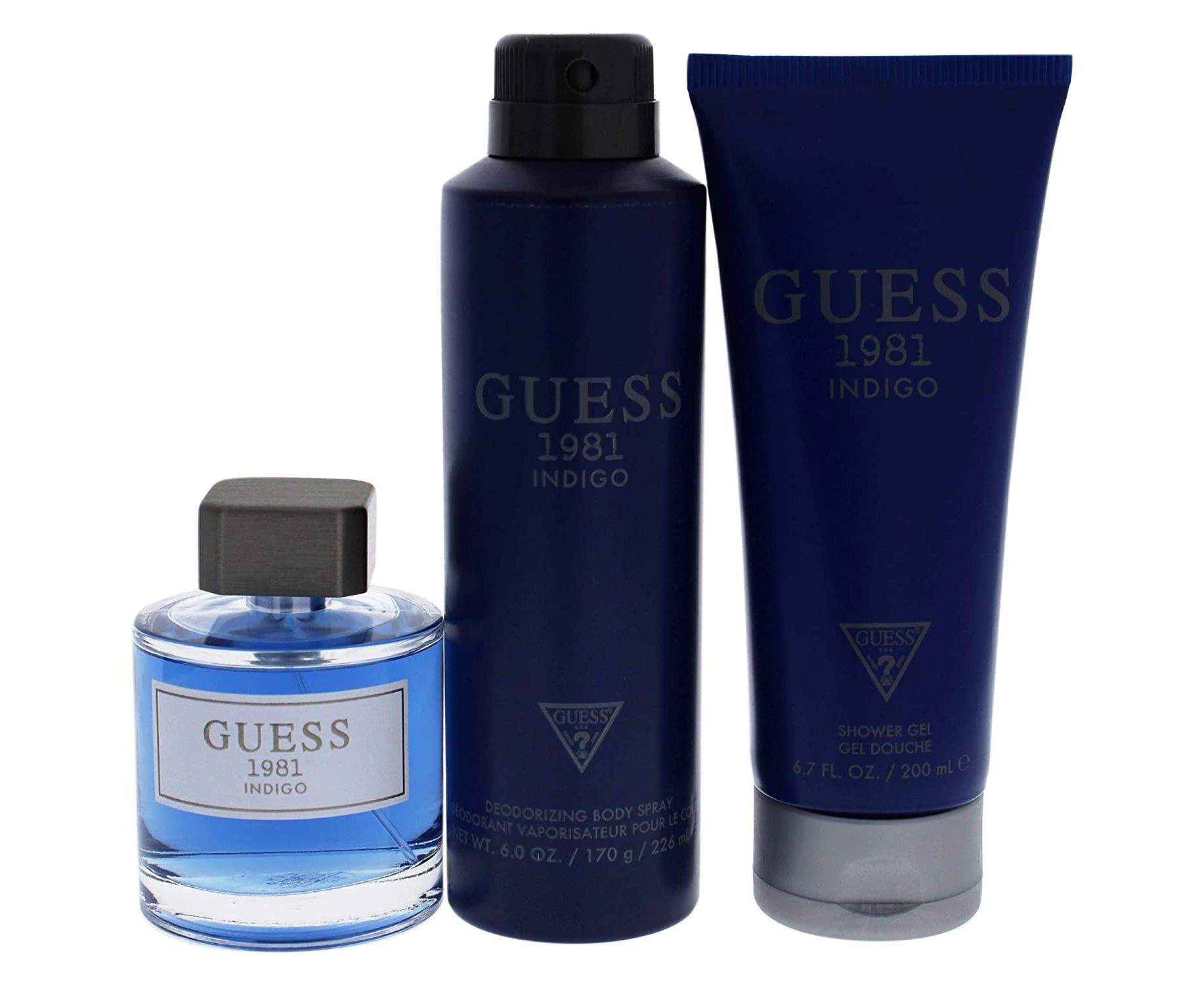 Buy Guess 1981 Indigo 3Pc giftset for Men (EDT 100mL + 226 mL deodorant ...