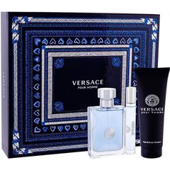 Versace Pour Homme 3pc Set for Men (EDT 100mL + 10mL Mini +HBS 150mL )