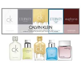 Calvin Klein for Men EDT 5 x 10mL (CK One + Eternity + One Gold + Eternity Air + Euphoria) Mini Set