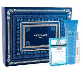 Versace Man Eau Fraiche 3pc Gift Set for Men (EDT 100mL+10mL+ SGB 150mL)