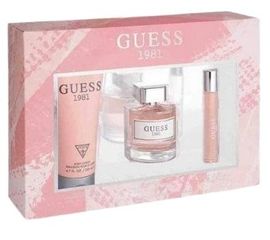 1981 3pc Set by Guess for Women (100mL + BL 200mL + 15mL Travel Spray)