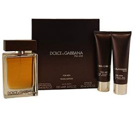Dolce & Gabbana The One 3 Pc Set for Men (EDT 100mL+50mL SG+50mL ASB TRAVE)
