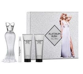 Paris Hilton Platinum Rush 4 Pc Set for Women (EDP 100mL+10mL MINI+90mL BL+90)
