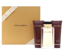 Pour Femme 3Pc Set by Dolce & Gabbana for Women (EDP 100mL + 100 mL Body Lotion + 100 mL Shower Gel)
