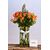Orange Baby Rose in Plam Spring Vase