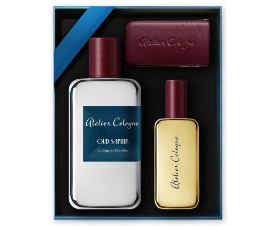 Atelier Cologne Oud Saphir Absolue for Unisex (EDP 30mL + Soap 200Gm + Leather Case Travel Set)