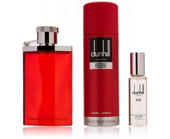 Desire Red by Dunhill for Men (EDT 100 mL + 30mL + 195mL Body Spray)