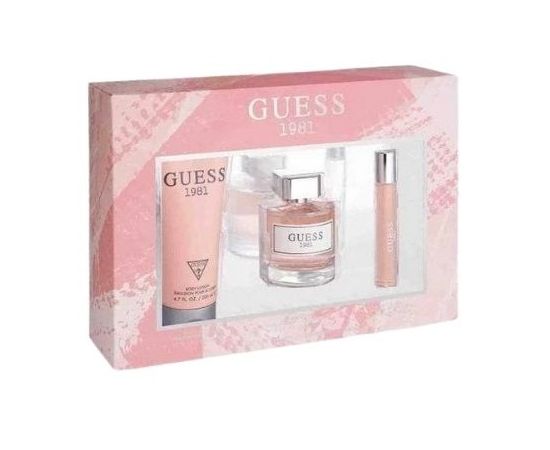 1981 3pc Set by Guess for Women (100mL + BL 200mL + 15mL Travel Spray)