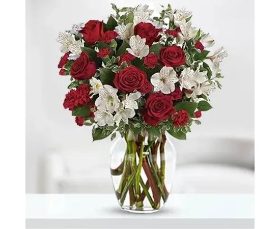 Carnations & Alstromeria