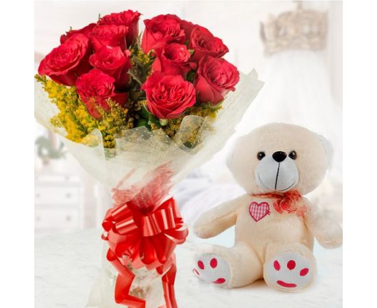 Love Forever - Rose & Teddy Combo