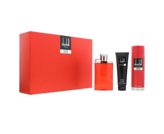 Desire Red by Dunhill for Men (100 mL EDT+ 200 mL BS + 90 mL SG)
