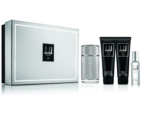 Dunhill Icon 4Pc Set for Men (EDP 100mL+SHOWER GEL 90mL+AFTER SHAVE BAL )