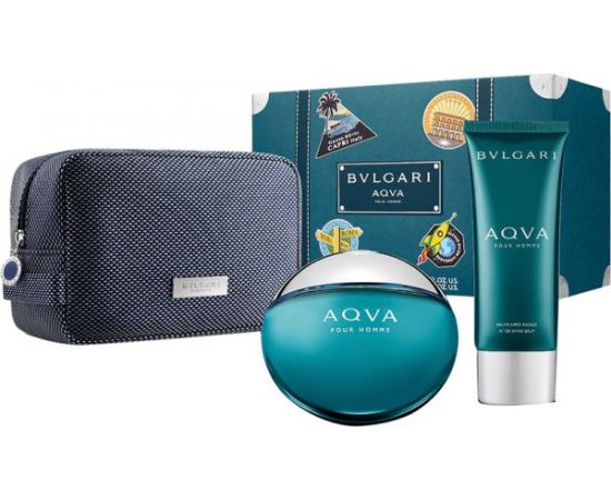 Aqva pour Homme by Bvlgari for Men (EDT 100mL+ASB100mL +PCH)