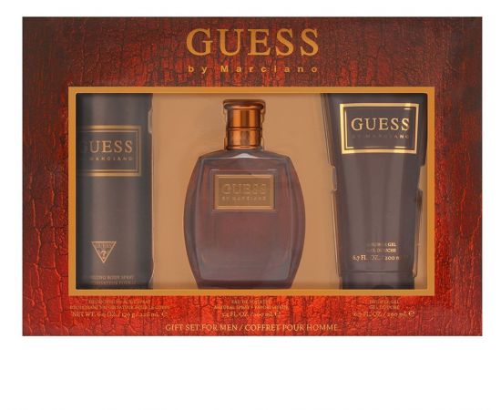 Guess By Marciano for Men (EDT 100 mL + Shower Gel 200 mL + Body Spray 226 mL, Gift Set)