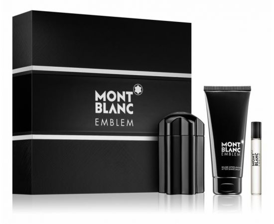 Mont Blanc Emblem 3pc Set for Men (EDT 100mL + EDT 7.5mL + 100mL After Shave Balm)